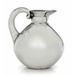 A silver pitcher with spout, Milan, 1900s - Probably Genazzi. 400gr, H 17cm. -