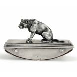 A silver rocker blotter - Mastiff-shaped Grip. Saint Petersburg mark and of the [...]