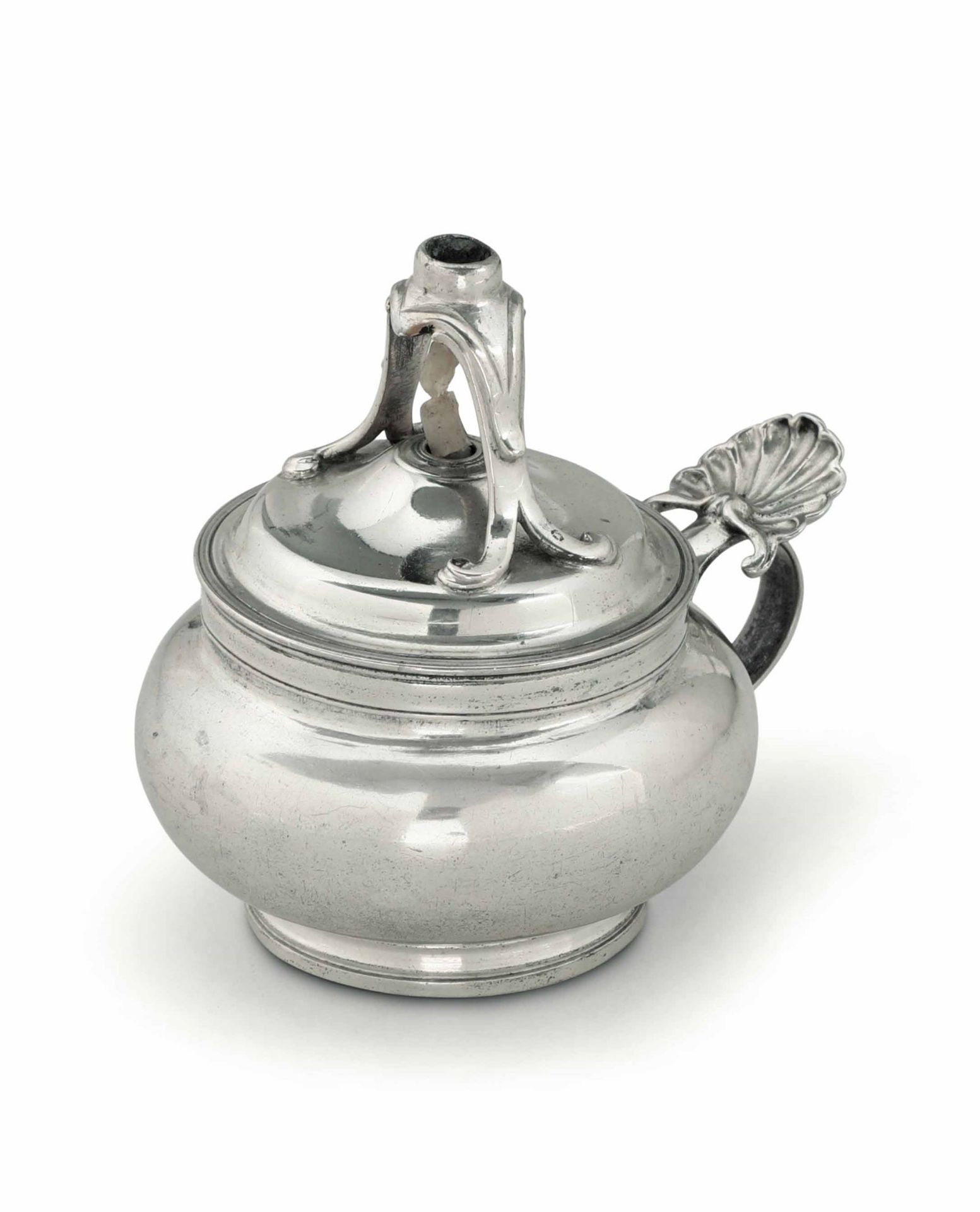 A silver wick holder, Tuscany, 1700s - Molten, embossed and spun silver, mid 1700s, [...]