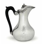 A silver pitcher, Paris, 1798/1809 - Silversmith SLP (unidentified). Molten, embossed [...]