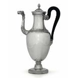 A silver coffee pot, Paris, 1819/1938 - Molten, embossed and chiselled silver. [...]