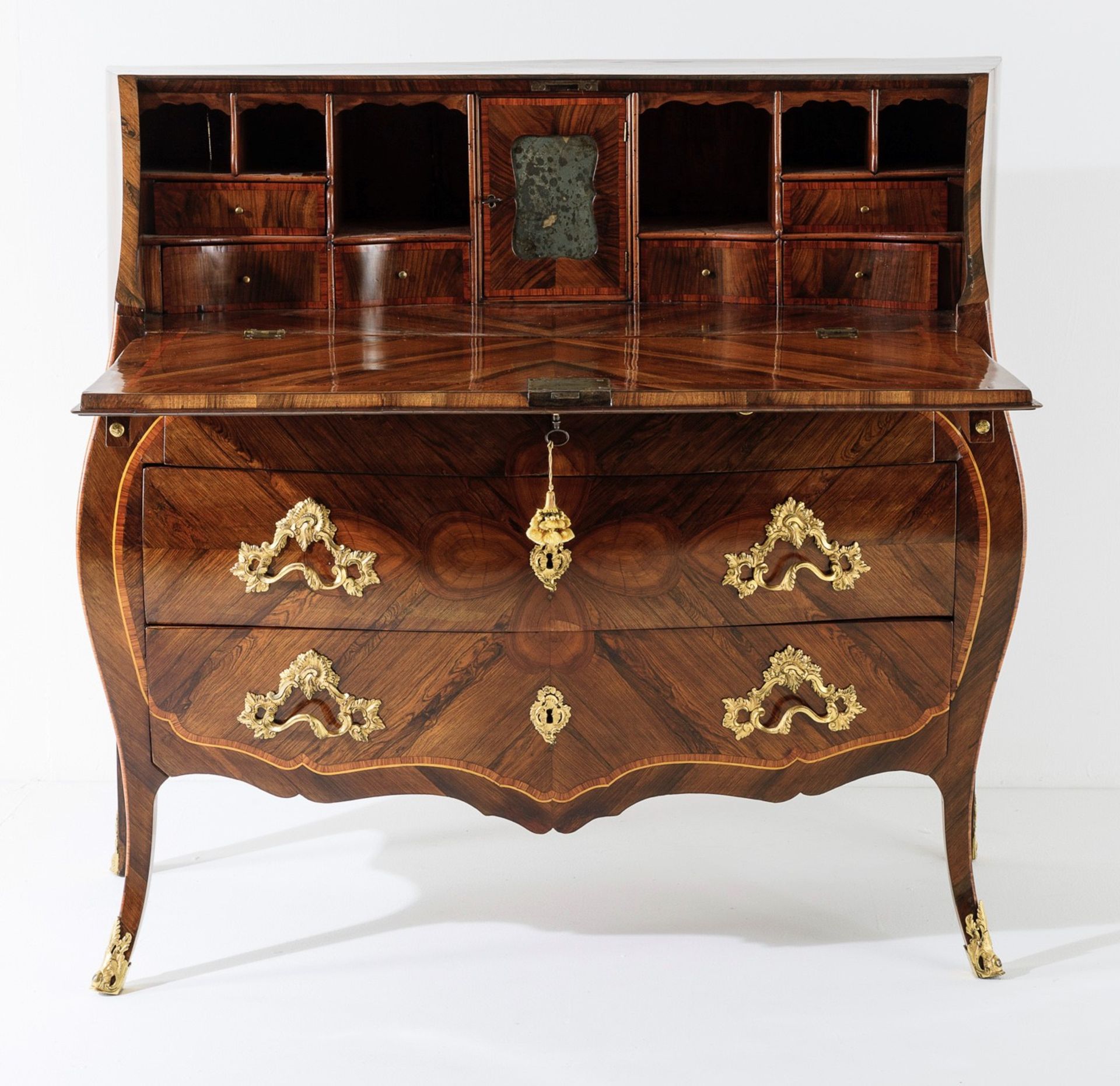 Bureau Luigi XV, Genova, 1760-70 circa, - mosso sul fronte e sui fianchi, a due [...] - Bild 9 aus 9