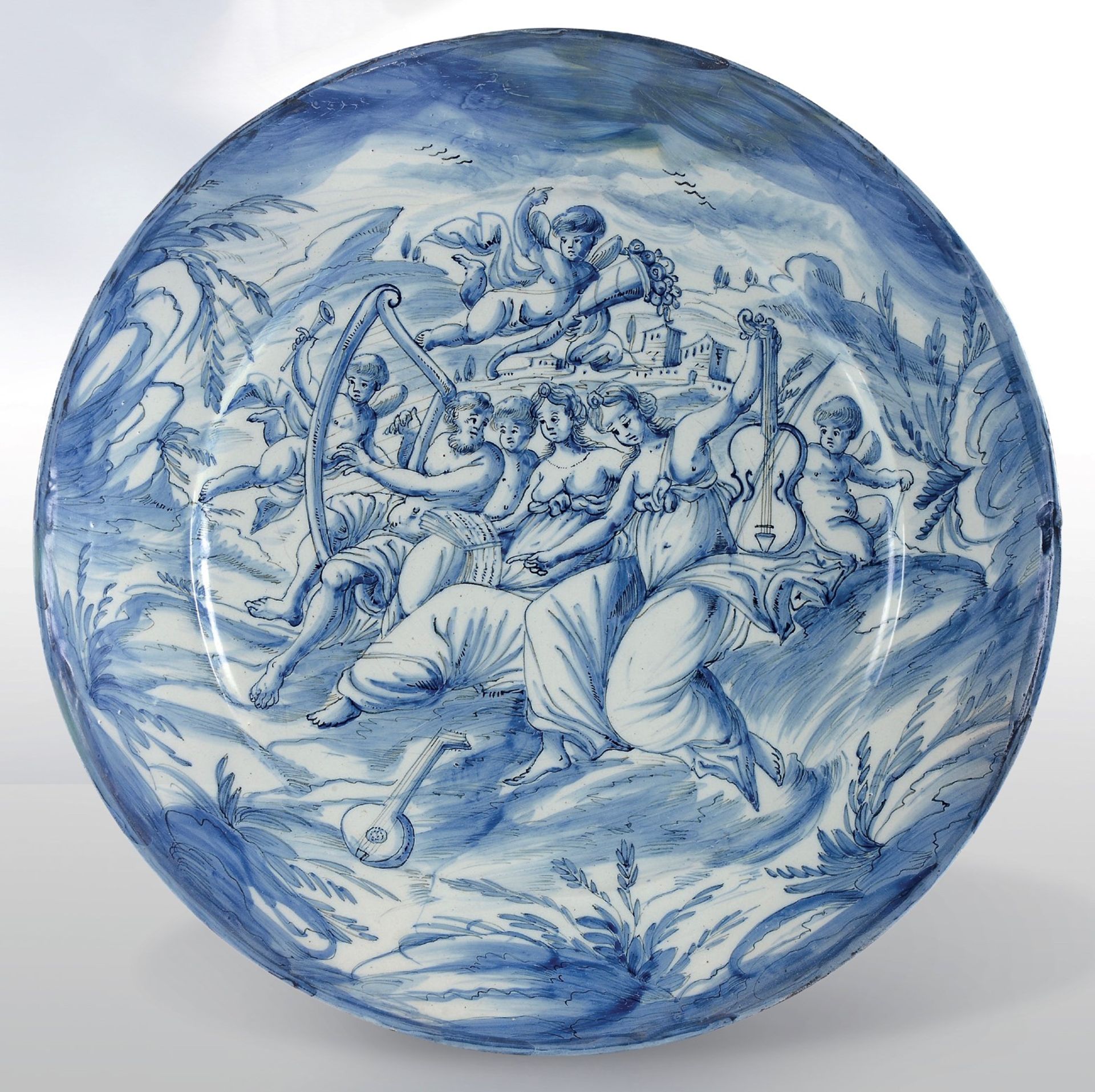 Grande piatto Savona, seconda metà del XVII secolo, - Maiolica a gran fuoco in [...]