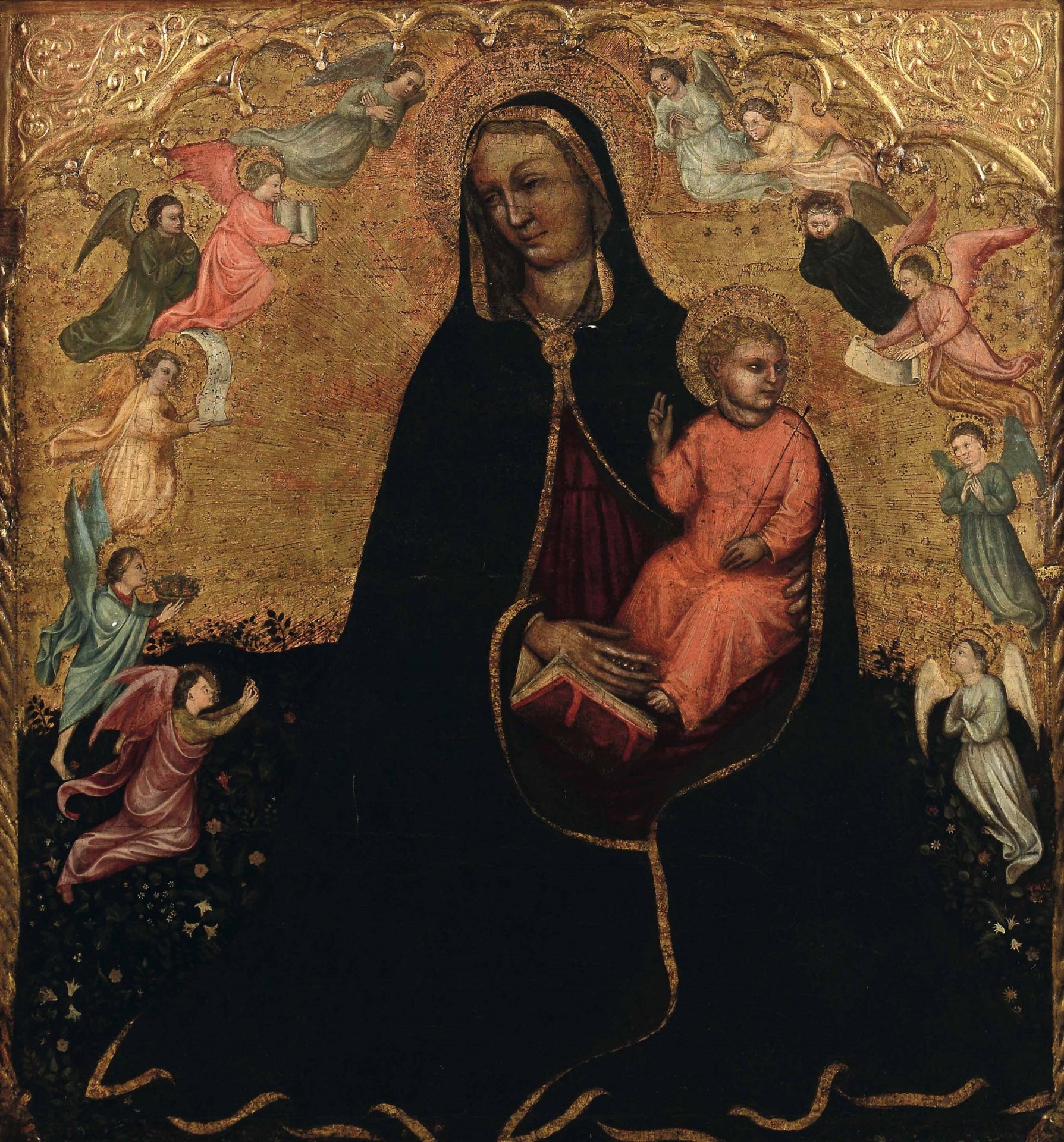 Jacobello del Fiore (Venezia 1370-1439), Madonna con Bambino e angeli - olio su [...]