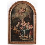 Scuola veneta del XVIII secolo, Sacra Famiglia con San Giovannino - olio su tavola [...]