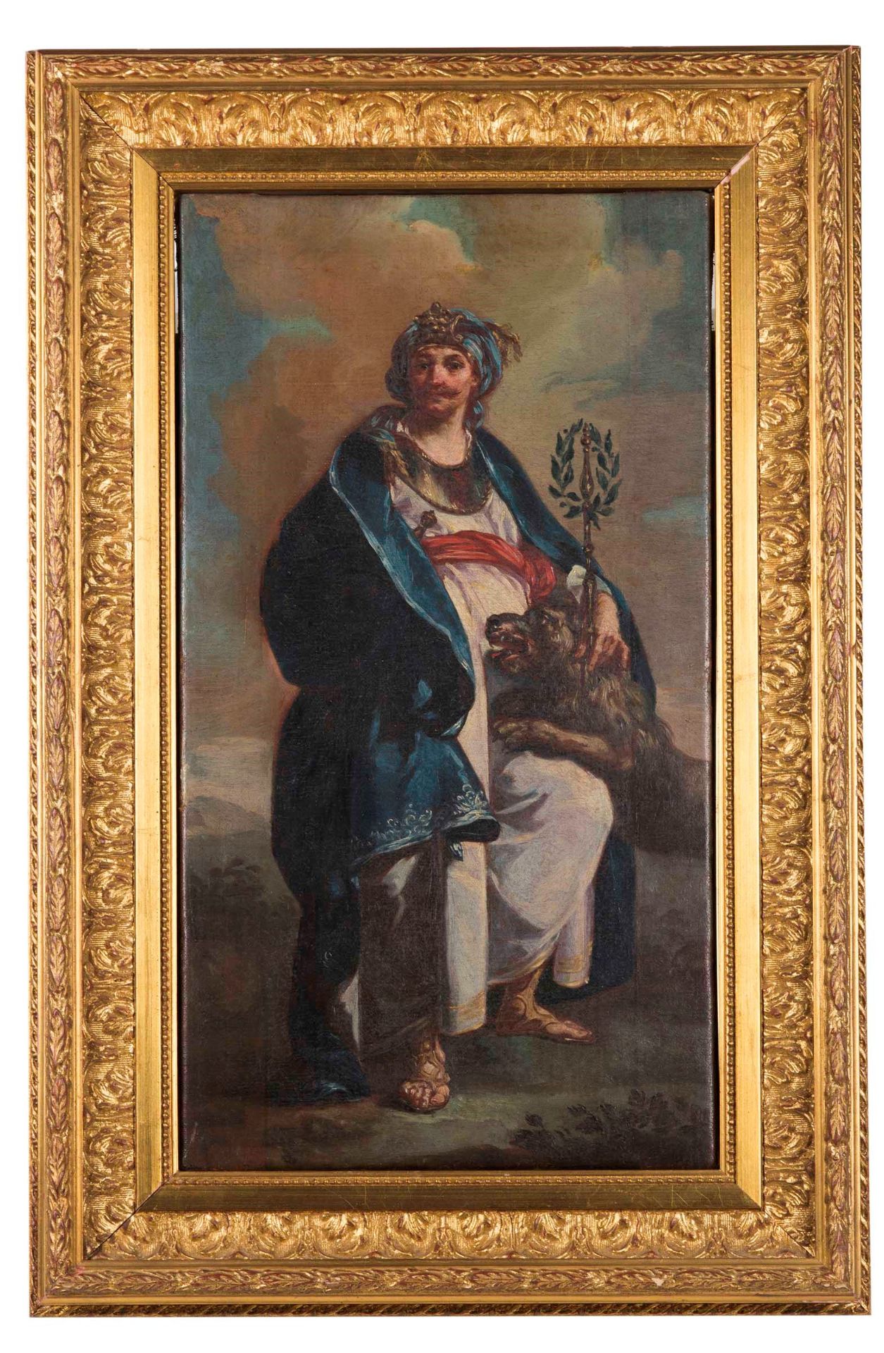 Carlo Francesco Beaumont (Torino 1649-1766), Personaggio turco con leone - olio su [...] - Bild 2 aus 3