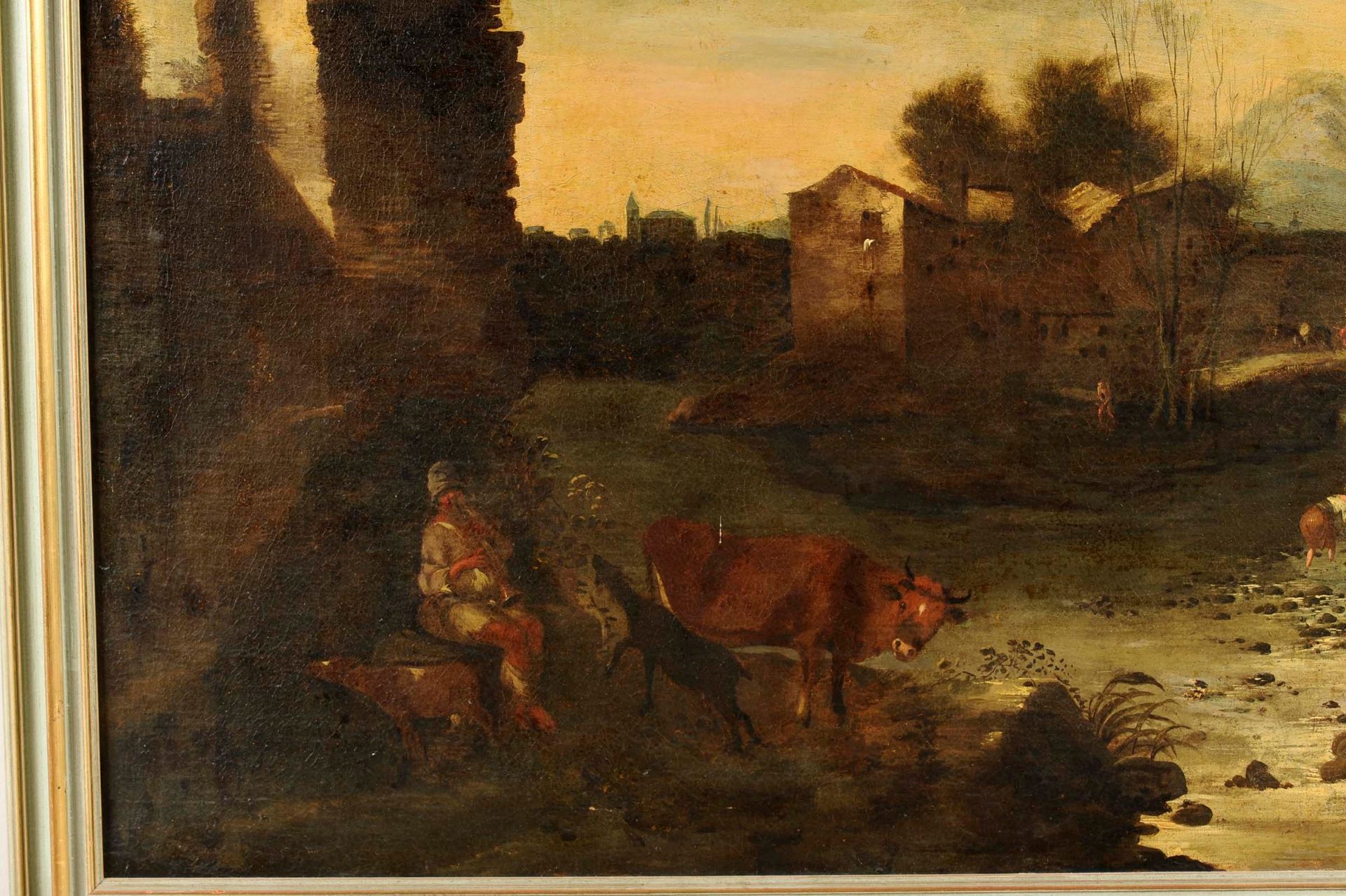 Antonio Travi detto il Sestri (Genova 1608-1665), Paesaggio con rovine e figure - [...] - Bild 2 aus 4