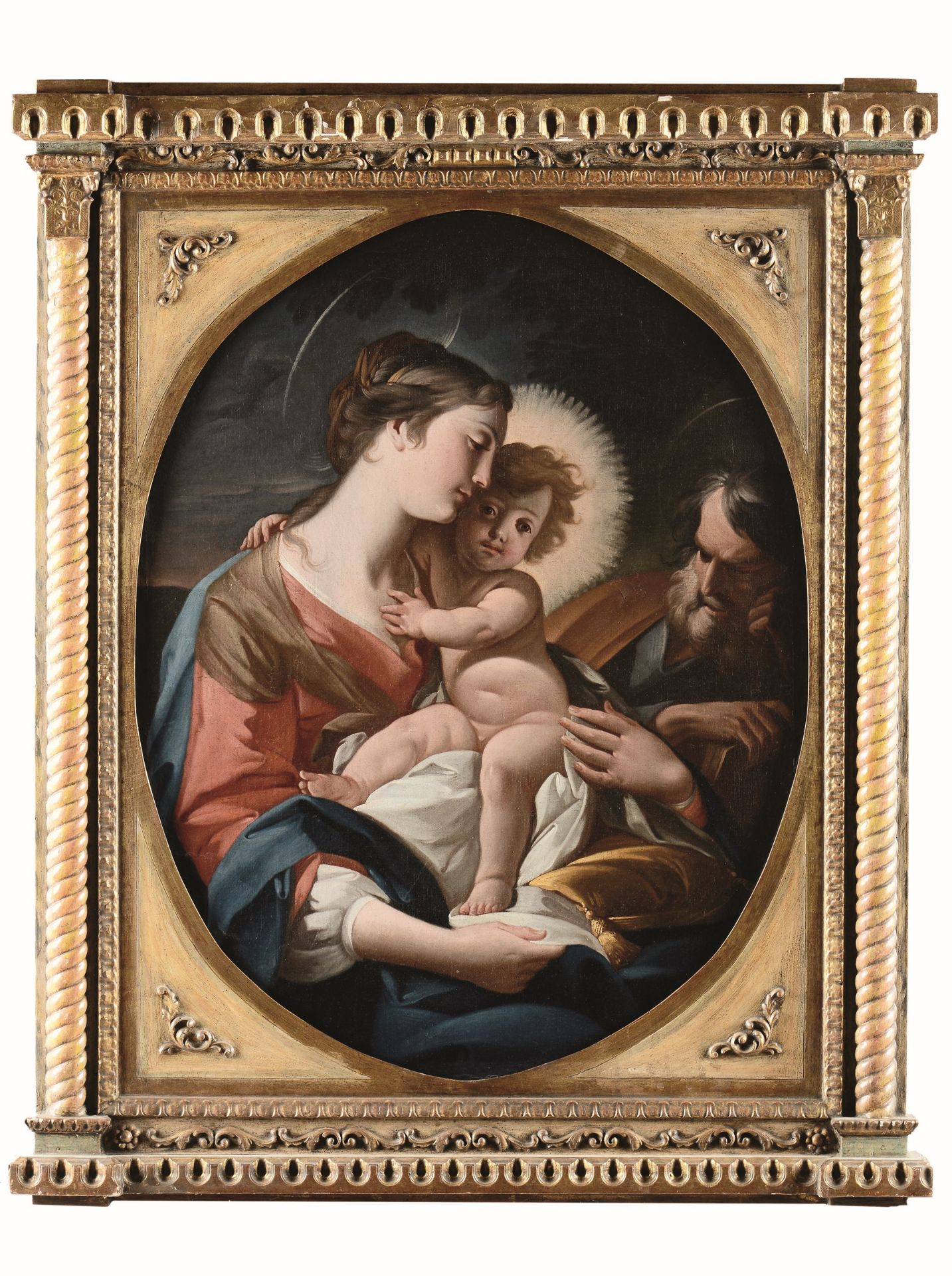 Giuseppe Antonio Petrini (Carona 1677-1758), attribuito a, Sacra Famiglia - olio su [...]