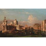 Artist of 20th century, View of the Grand Canal - oil on canvas, cm 89x140 -