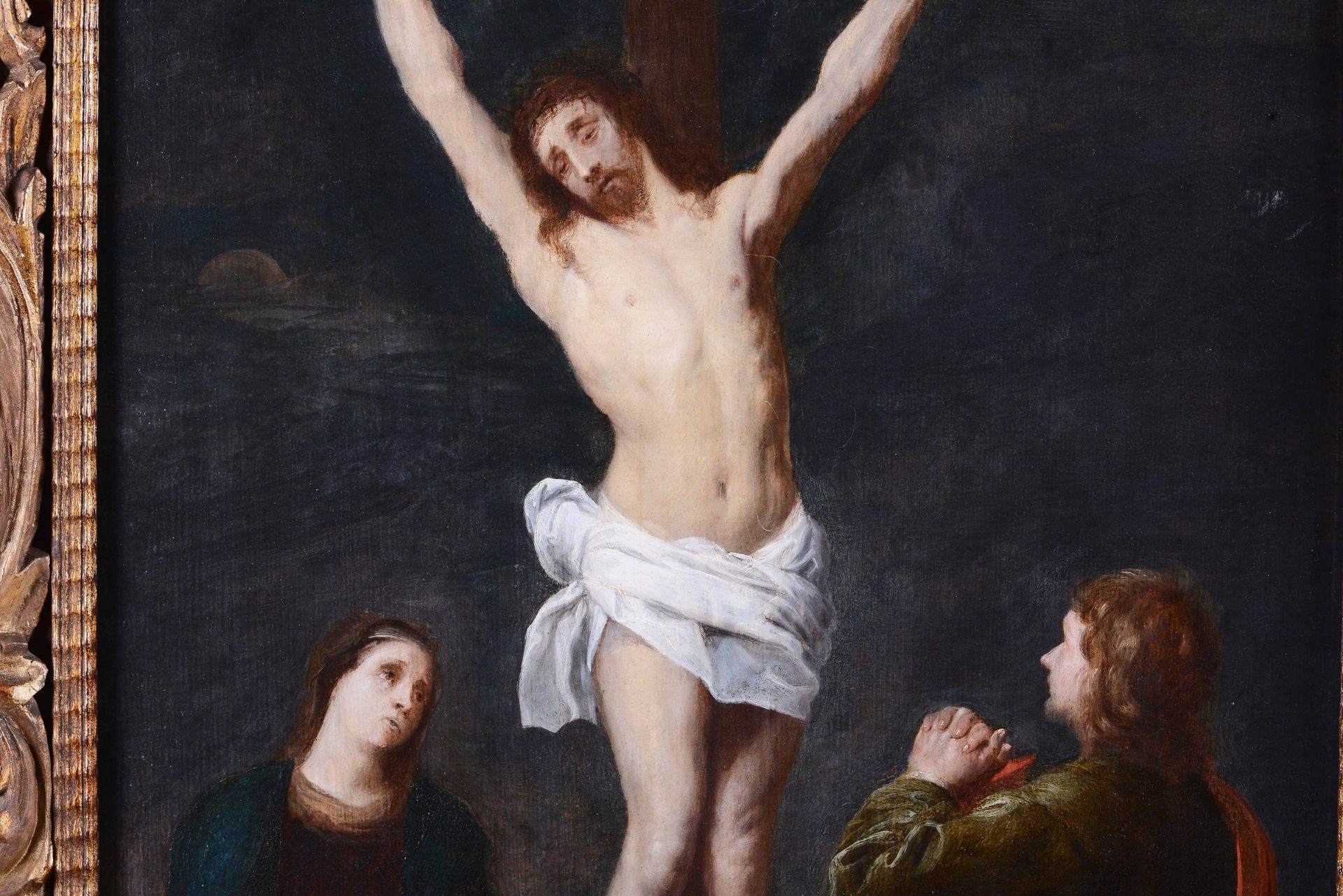 Pieter de Grebber (Haarlem 1600-1652), Gesù in croce fra la Madonna e S. Giovanni - [...] - Bild 3 aus 3