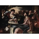 Francesco Solimena (Serino 1657 - Napoli 1747), Cristo e la samaritana - olio su [...]