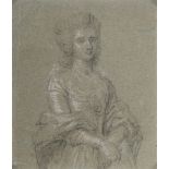 Pietro Longhi (Venezia 1702-1785), Ritratto femminile - matita nera e gessetto bianco [...]