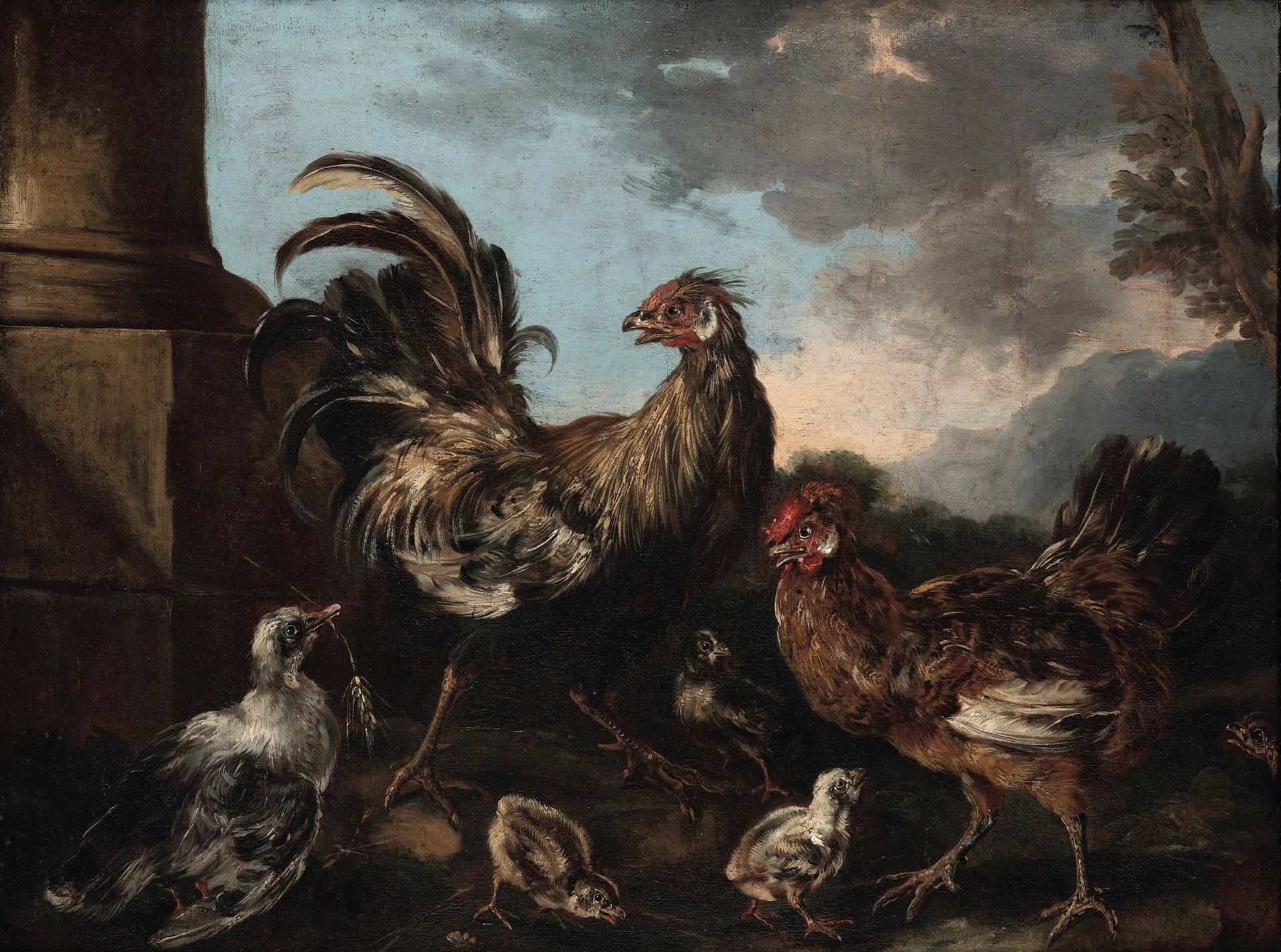 Angelo Maria Crivelli detto il Crivellone (Milano ?-1730 circa), Animali da cortile - [...]