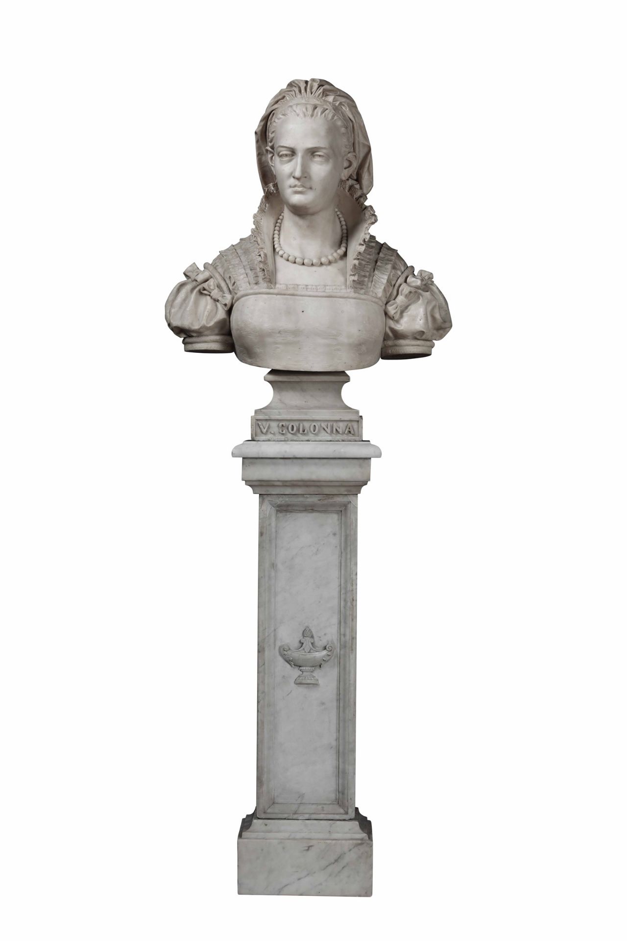 Busto di Vittoria Colonna. Marmo bianco. Pietro Della Vedova (Rima San Giuseppe 1831 [...]