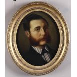Artista della seconda metà del XIX secolo, Ritratto di gentiluomo con occhiali e [...]