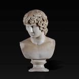 Antinoo. Busto in marmo bianco. - Scultore neoclassico del XIX secolo, - altezza cm [...]