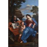 Scuola francese di fine XVII secolo , Sacra Famiglia - olio su tela, cm 235x153 - 7000 -