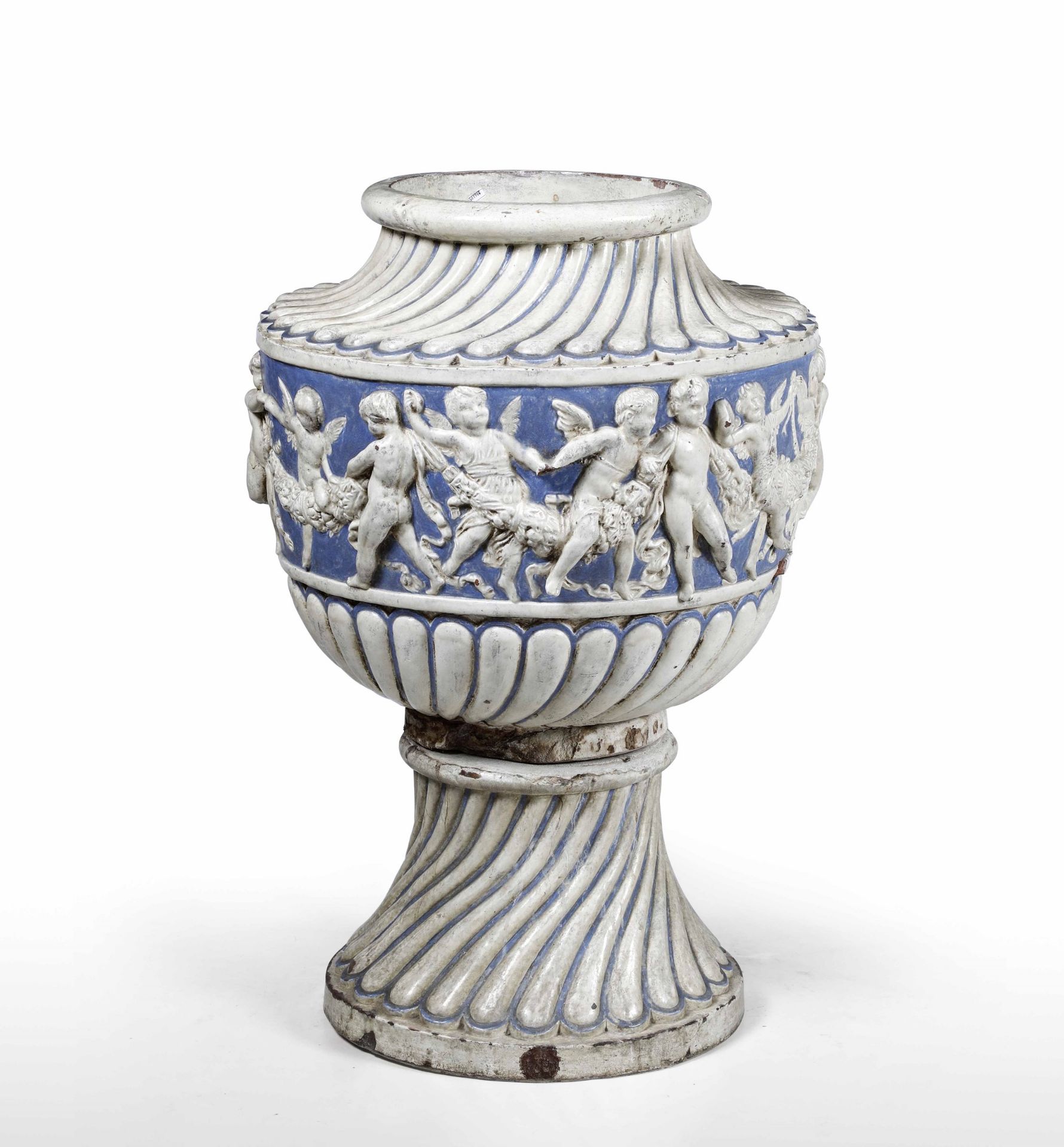 Grande vaso Probabilmente Toscana, inizio XX secolo , - Maiolica smaltata. [...]