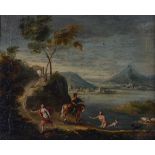 Scuola italiana, fine XVIII-inizi XIX secolo, Scena classica - olio su tela, cm 28x35 [...]