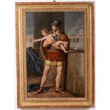 Artista neoclassico francese, Coppia di figure di antichi greci - coppia di dipinti [...]