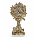 Cassa di orologio in legno intagliato e dorato, XVIII secolo, - altezza cm 34 [...]