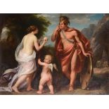 Angelica Kauffmann (Coira 1741 - Roma 1807), seguace di, Marte, Venere e Cupido - [...]