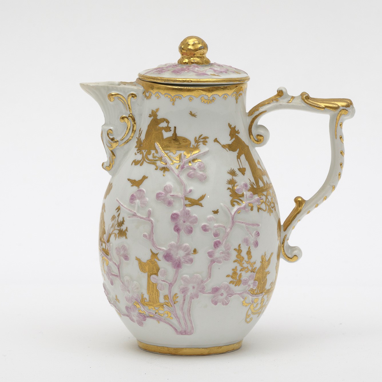 Piccola caffettiera Meissen, 1735 circa (porcellana) Augsburg, Bottega di Abraham [...] - Image 4 of 5