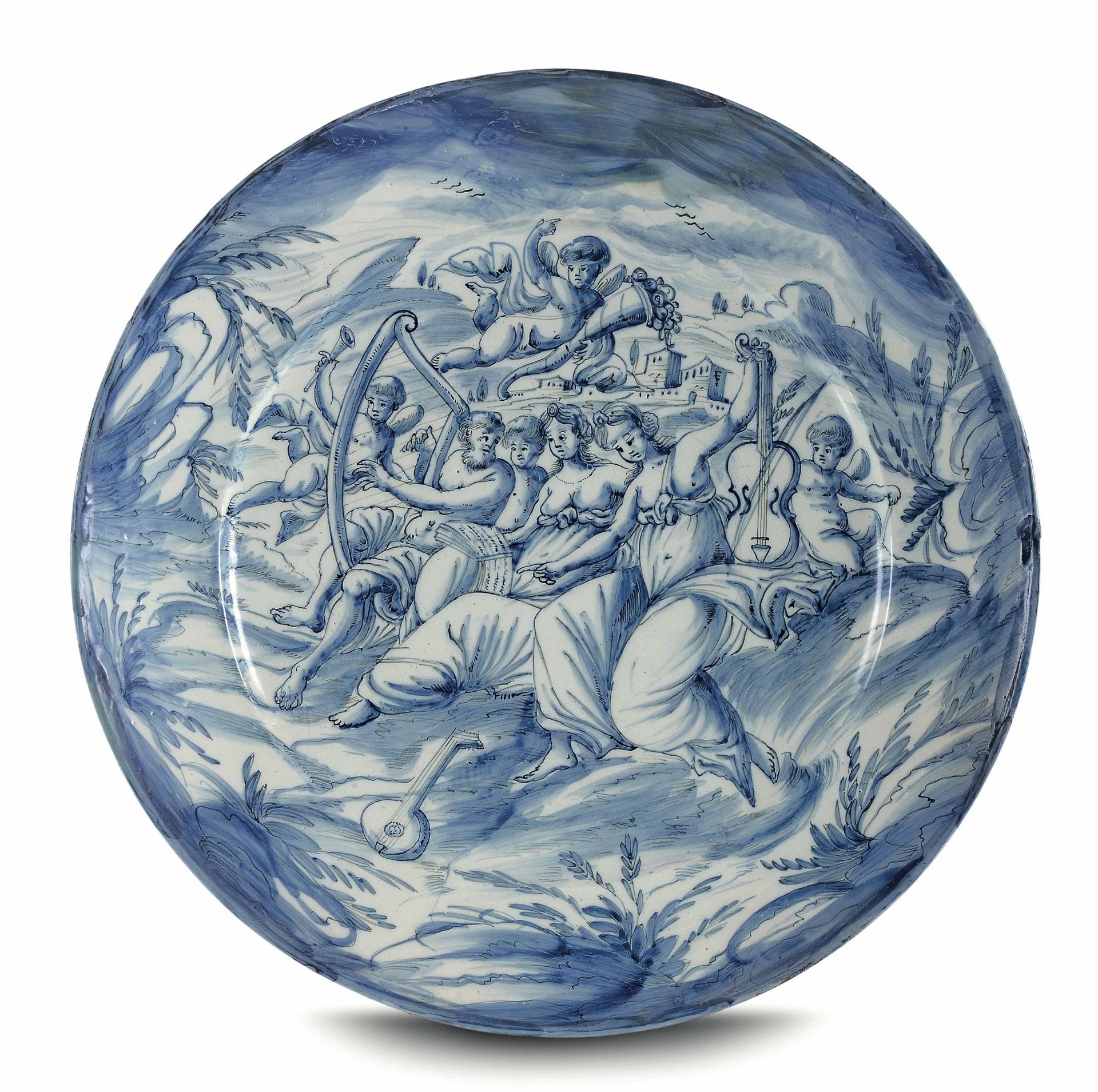 Grande piatto Savona, seconda metà del XVII secolo, - Maiolica a gran fuoco in [...]