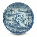 Bacile Savona, inizio del XVIII secolo , - Maiolica monocroma blu a gran fuoco. [...]