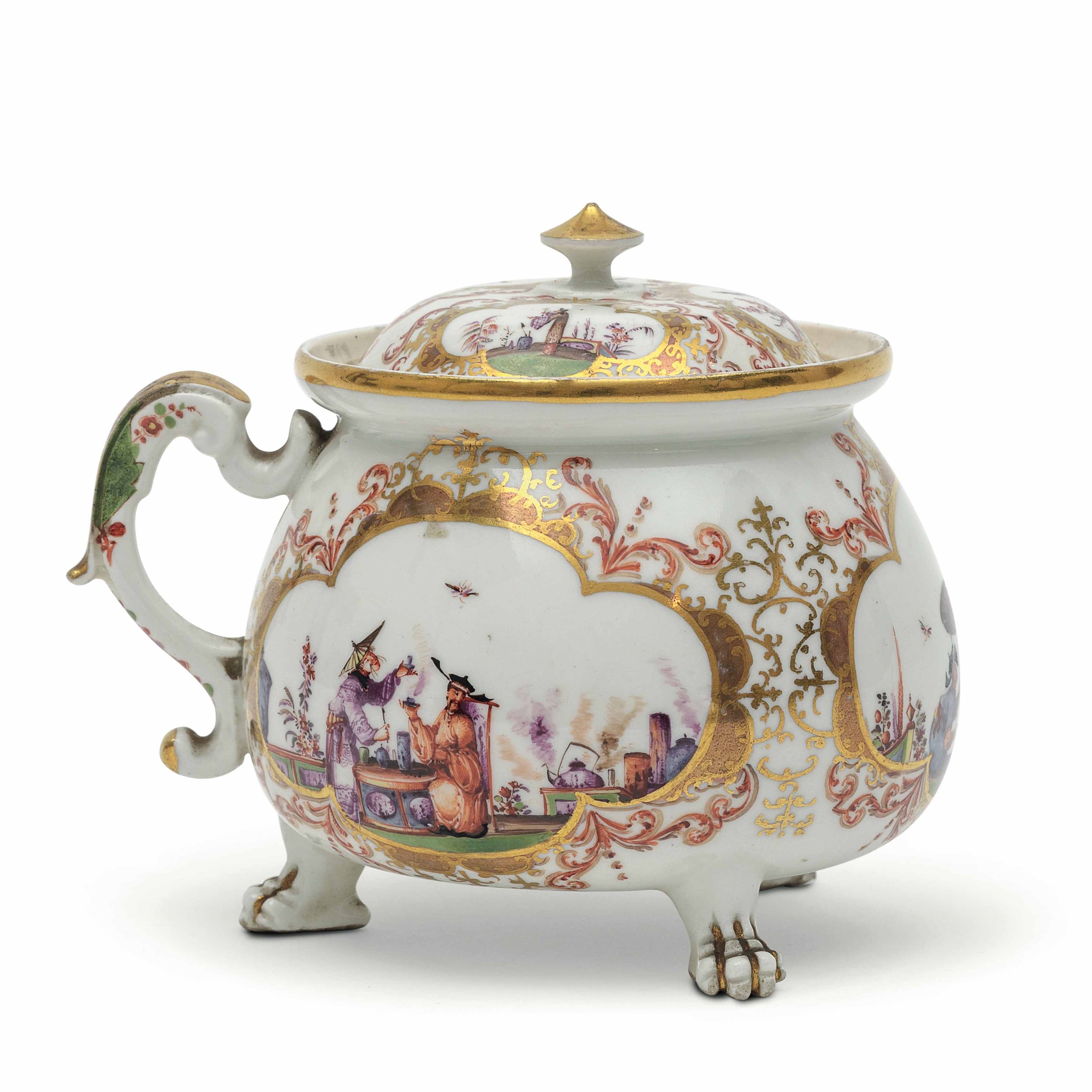 Raro contenitore per panna Meissen, 1723-1725 circa , - Porcellana. Marca: assente; [...]
