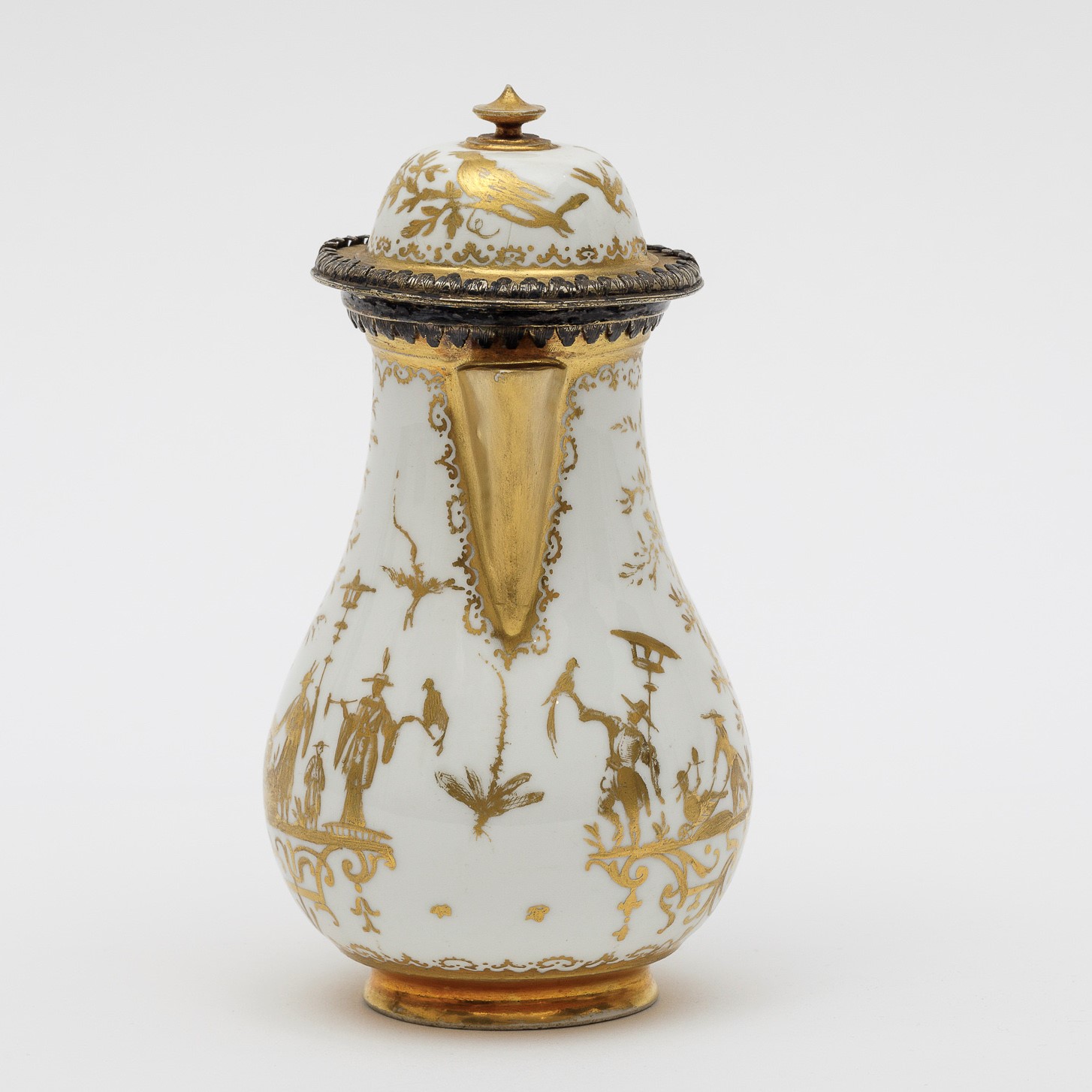 Caffettiera Meissen, 1720 circa (porcellana) Augsburg, Bottega dei Seuter, 1725 circa [...] - Image 4 of 6