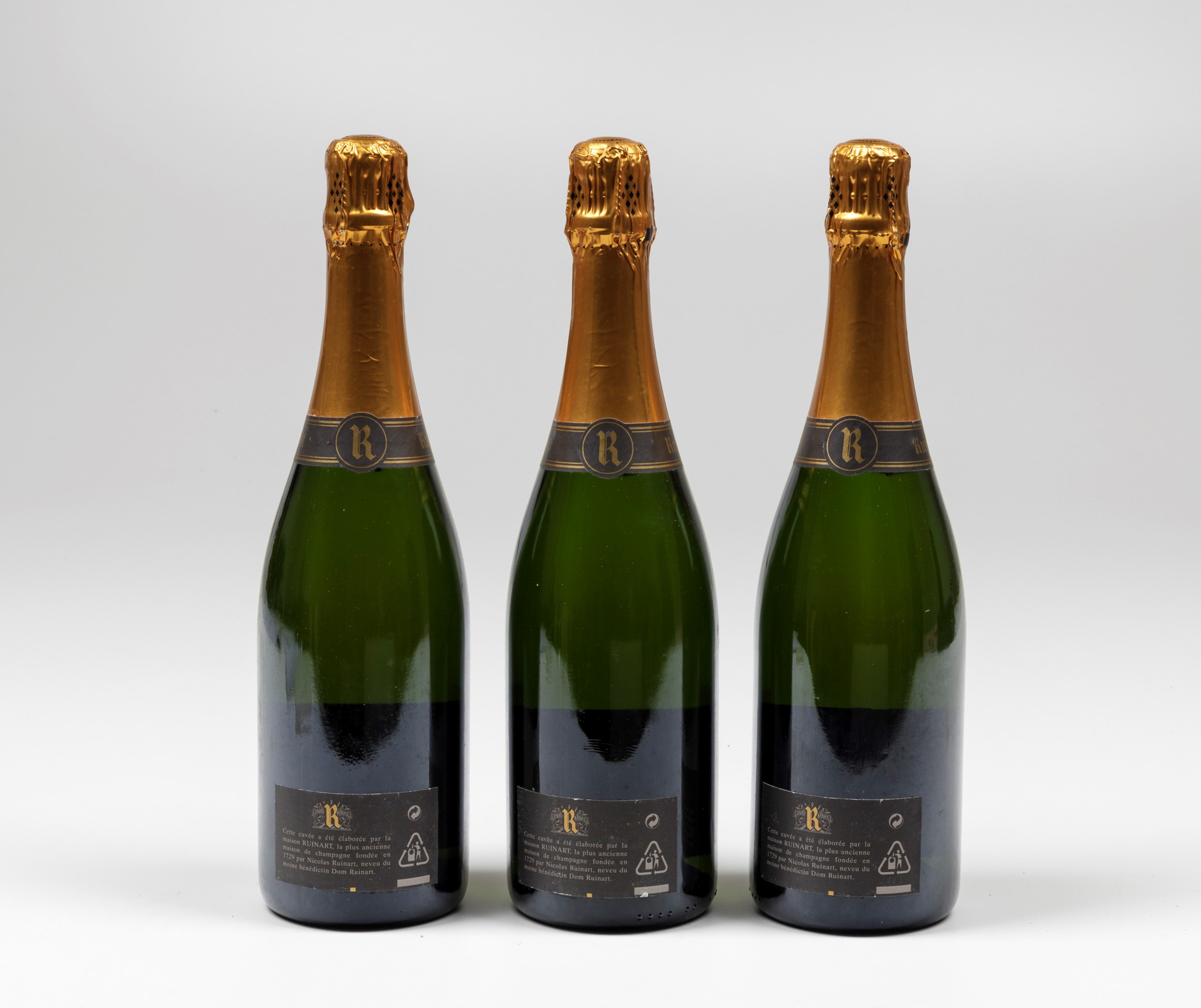 Ruinart, Champagne Brut, - (3 Bts) 1999 3 Bts WN OC, (etichette e capsule in ottime [...] - Image 4 of 4
