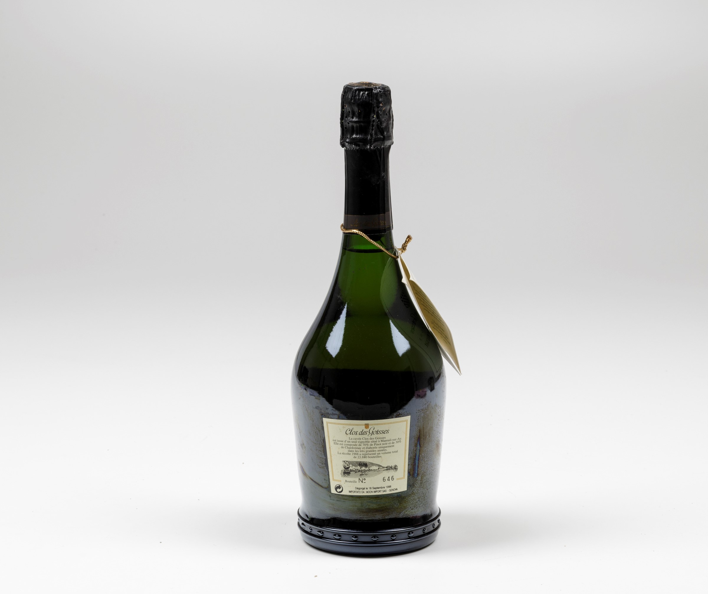 Philipponnat, Champagne Clos de Goisses, - (1 Bt) 1988 1 Bt WN OC, (abrasioni, [...] - Image 2 of 4