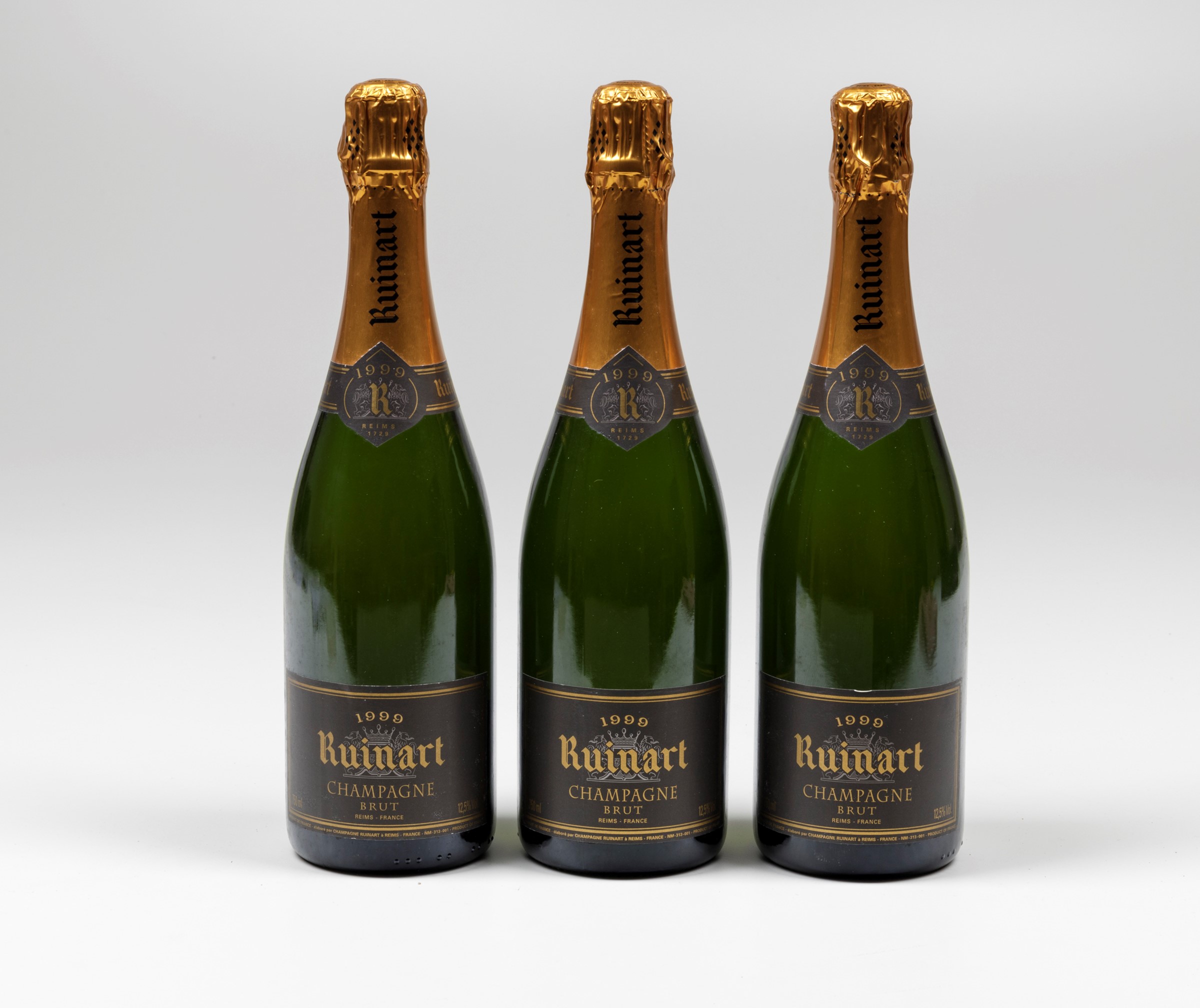 Ruinart, Champagne Brut, - (3 Bts) 1999 3 Bts WN OC, (etichette e capsule in ottime [...] - Image 2 of 4