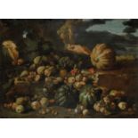 Michelangelo Pace da Campidoglio (Roma 1610 - Roma 1670), Natura morta con zucche e [...]