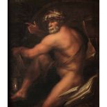 Domenico Piola (Genova 1627-1703), Diogene - olio su tela, cm 134x113, Domenico Piola [...]