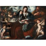 Giulio Cesare Procaccini (1574-1625), Visione Santa Teresa d'Avila - olio su tela cm [...]