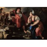 Francesco Solimena (Serino 1657 - Napoli 1747), attribuito a, Giacobbe e Rachele al [...]