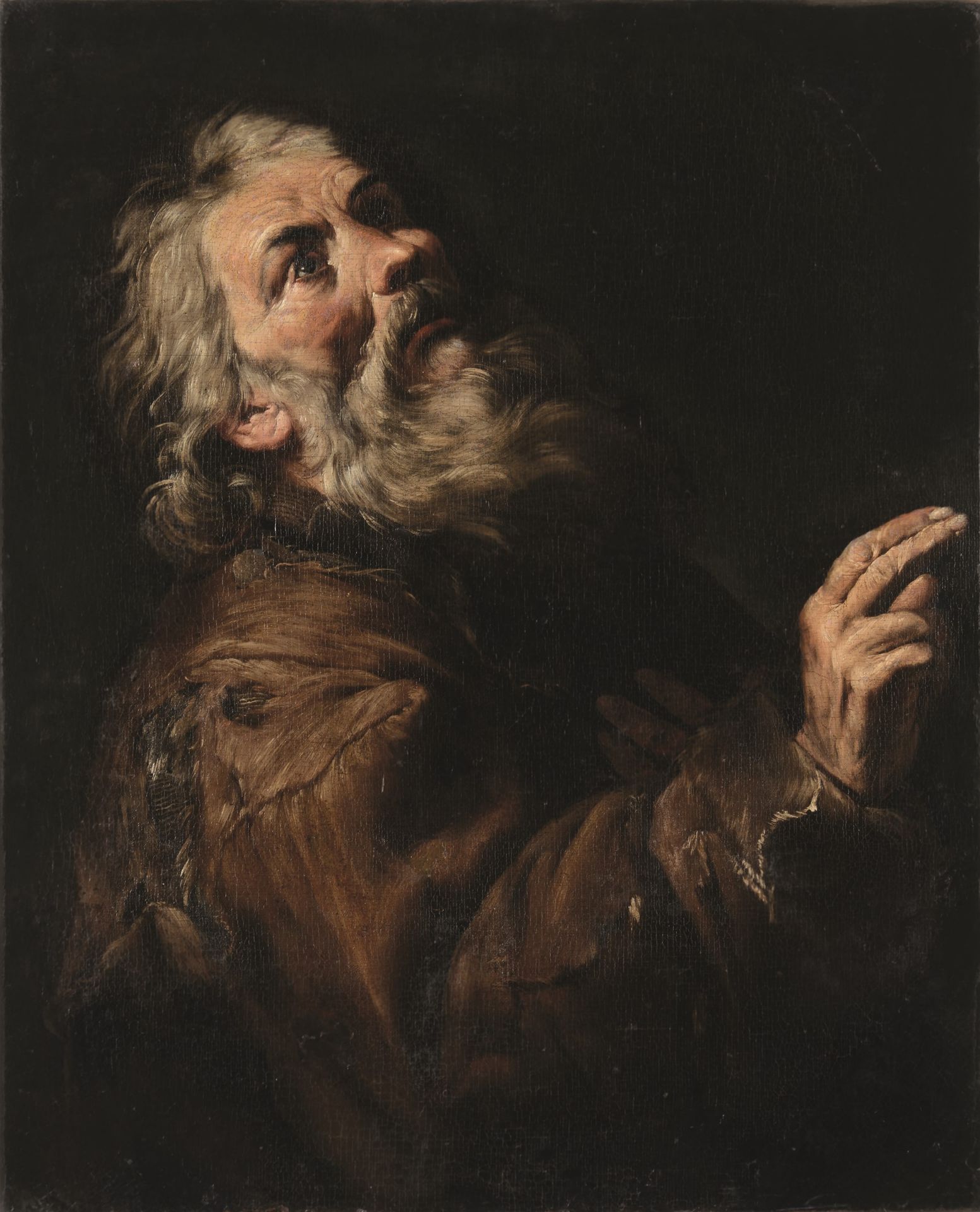 Francesco Francanzano (Monopoli 1612 - Napoli 1656), Santo eremita colto in un gesto [...]