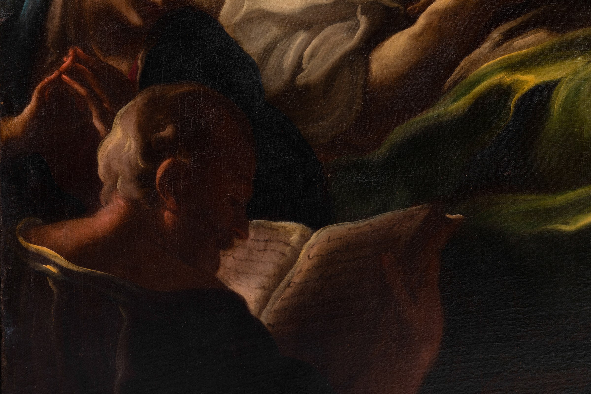 Carlo Preda (Milano 1651-1729), Transito di San Giuseppe - olio su tela centinata, cm [...] - Image 4 of 4
