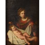 Scuola emiliana del XVIII secolo, Madonna con Bambino e San Giovannino - olio su [...]