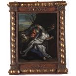 Scuola italiana del XVII secolo, Pietà - olio su tela, cm 56x45 -