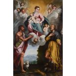 Bernardo Castello (Genova 1557-1629), attribuito a, Madonna col Bambino tra i Santi - [...]