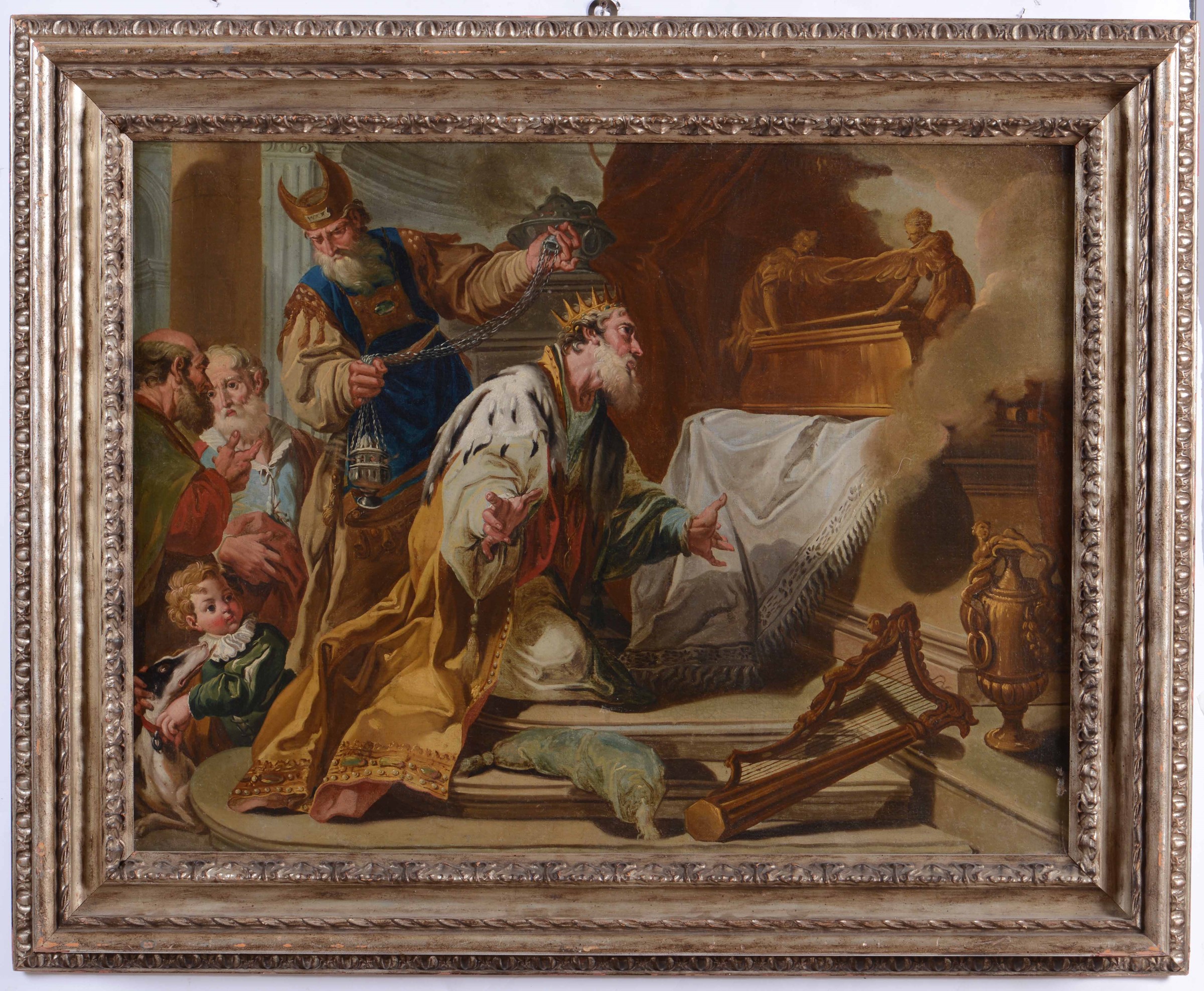 Giovan Battista Pittoni (1687-1767), copia da, Incoronazione del re Saul - olio su [...]