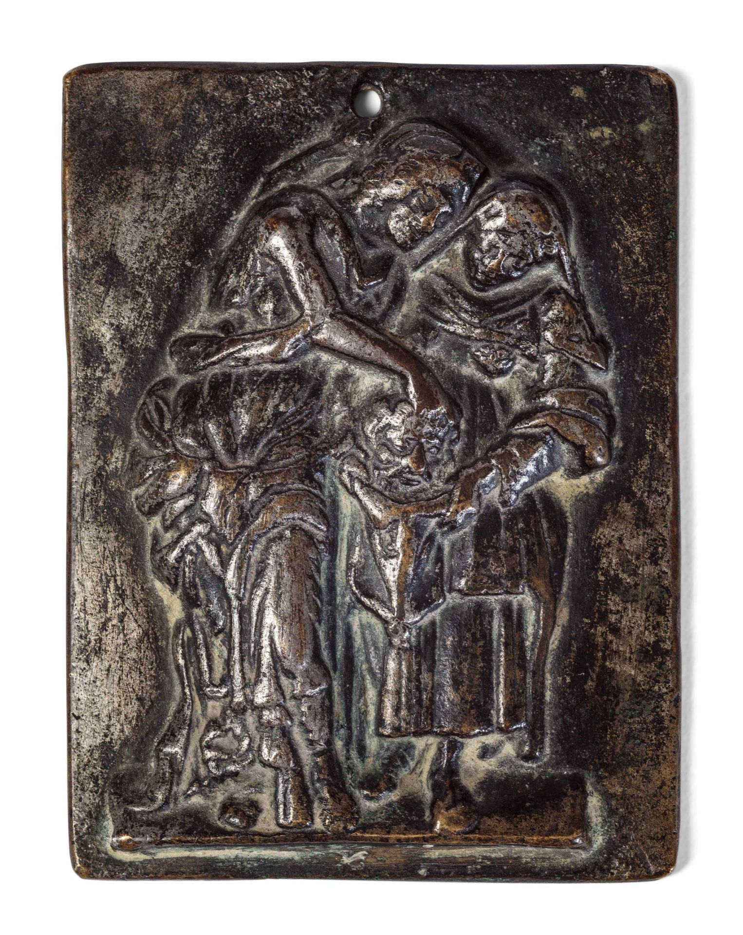 A bronze Salome plaque, Veneto, 1100s - cm 10x7,5 -