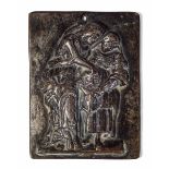 A bronze Salome plaque, Veneto, 1100s - cm 10x7,5 -