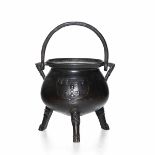 A bronze cauldron from beyond the Alps, dated 1757 - cm 24x30 -