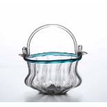 A blown glass bucket, Venice, 1700s - cm 7x11 Corpo globulare schiacciato con [...]