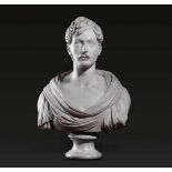 A marble bust, Italy, early 1800s - altezza cm 72 -