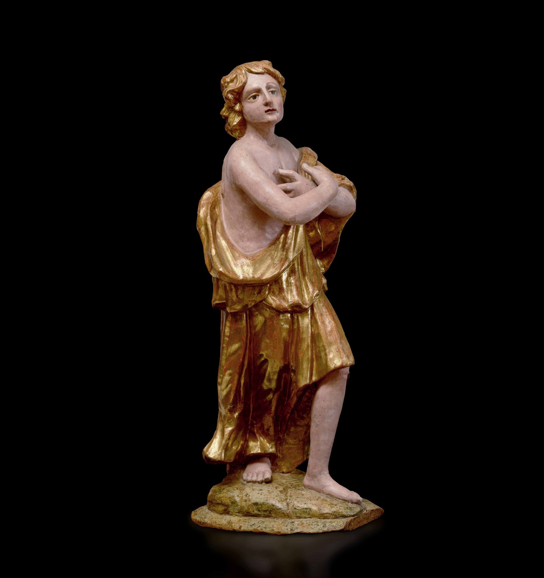A wooden sculpture, Central Italy, 16-1700s - cm 120 (restauri alla policromia) -